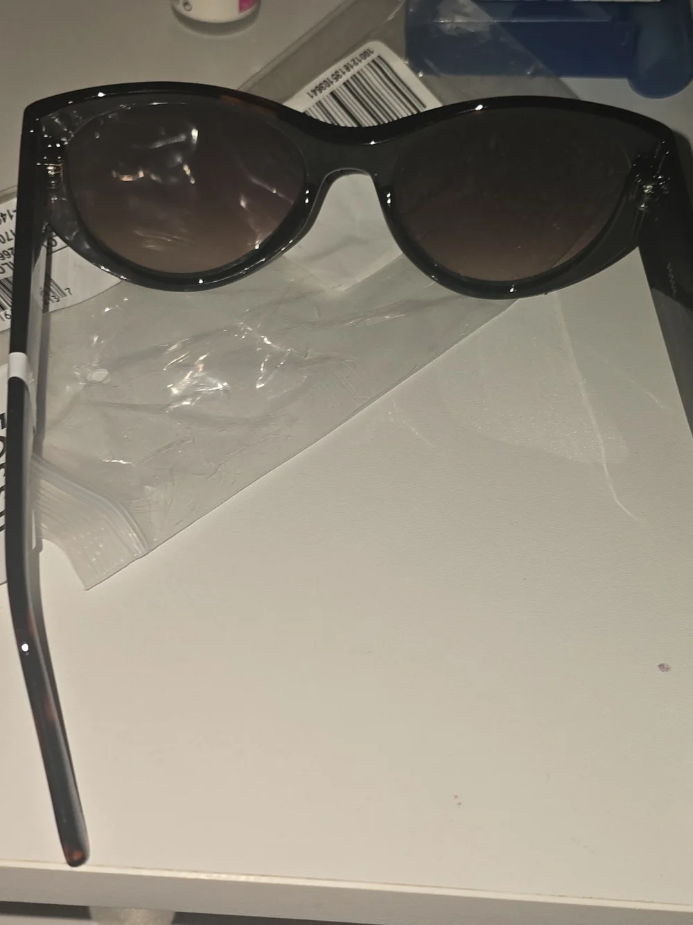 NWT - Fossil X82663 Women's Cat Eye Sunglasses Tortoise Shell & Brown Gradient